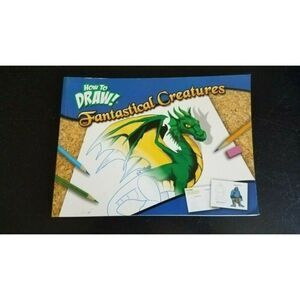 Fantastical Creatures Drawing Book - Green and Blue